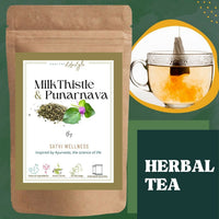 Thumbnail for Satvi Wellness Milk Thistle Punarnava Tea | Blend Of Milk Thistle and Punarnava Herbal Tea Bags