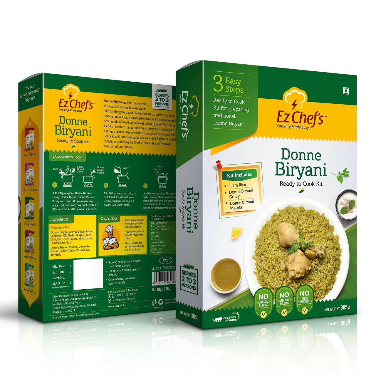 Ez Chef is Donne Biryani Kit