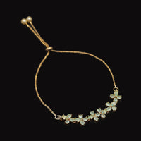Thumbnail for pista green color american diamond bracelet (adb208pgrn)