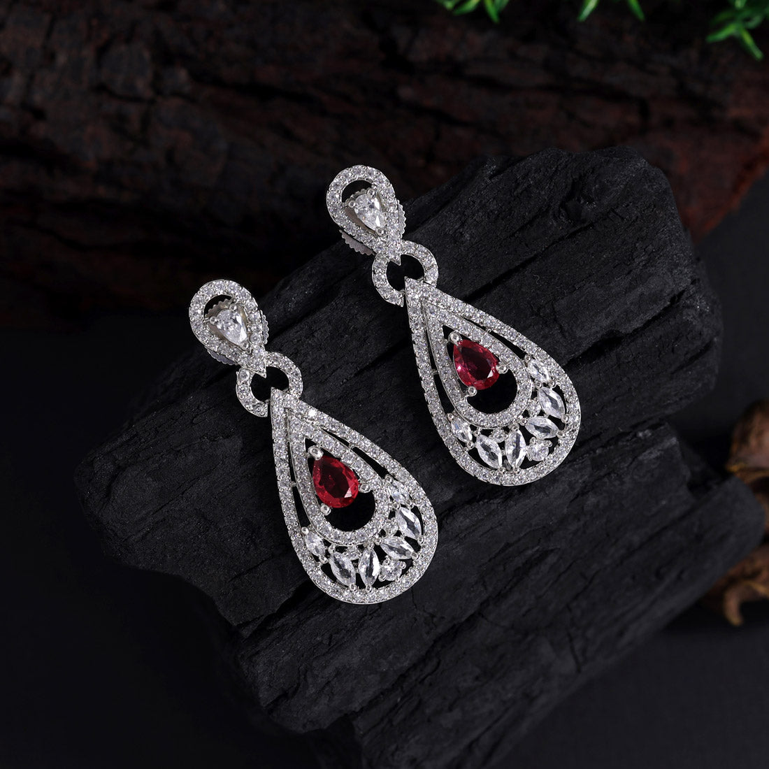 rani color american diamond earrings (ade435rni)