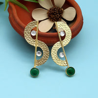 Thumbnail for green color amrapali earrings (ampe391grn)