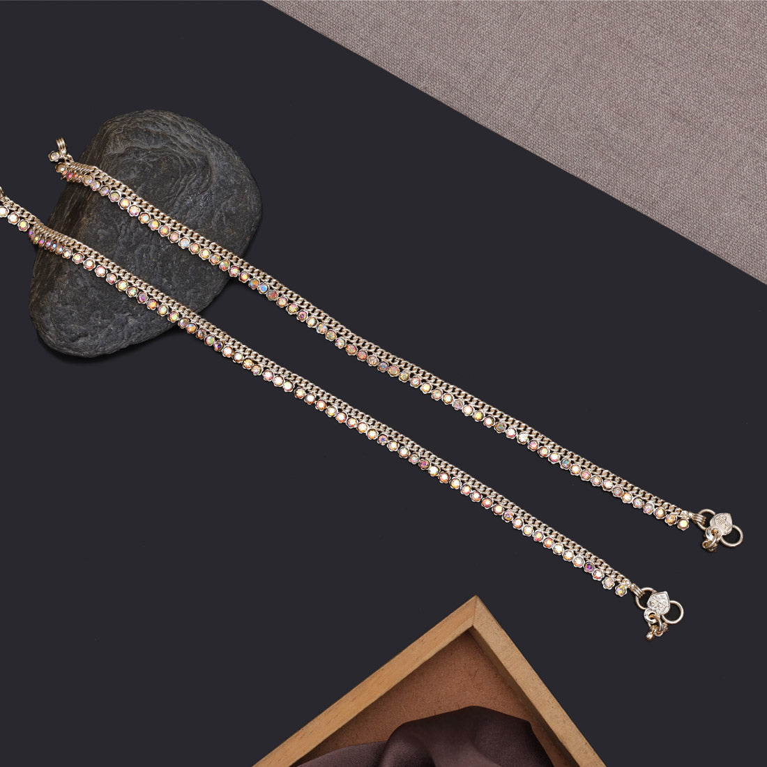 rainblow color anklets (ank1090rnw)
