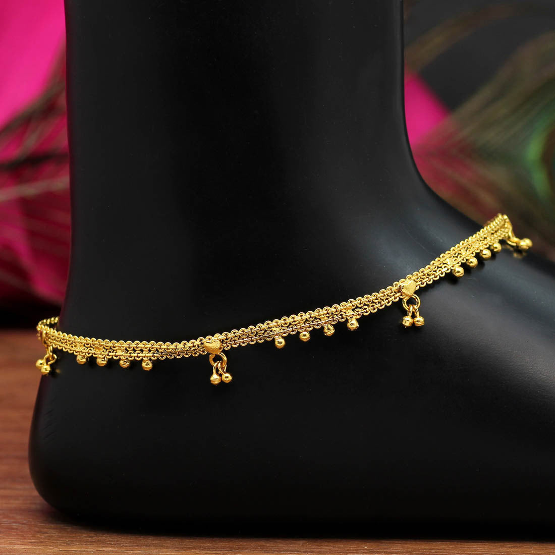 gold color anklets (ank947gld)