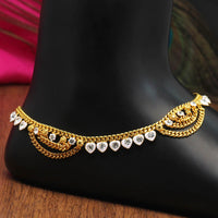 Thumbnail for white color rhinestone anklets (ank983wht)