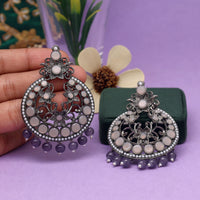 Thumbnail for gray color antique earrings (ante1648gry)