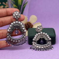 Thumbnail for gray color antique earrings (ante1649gry)