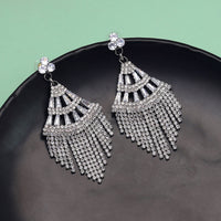 Thumbnail for silver color antique stone earrings (ante1660slv)