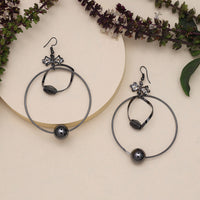 Thumbnail for black color fashion earrings (ante1713blk)