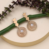 Thumbnail for gold color fashion earrings (ante1716gld)