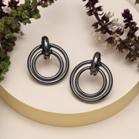 Thumbnail for black color fashion earrings (ante1725blk)