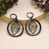 Thumbnail for black color fashion earrings (ante1732blk)