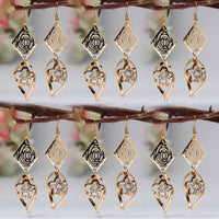Thumbnail for gold color antique earrings combo of 6 pairs (ante483cmb)