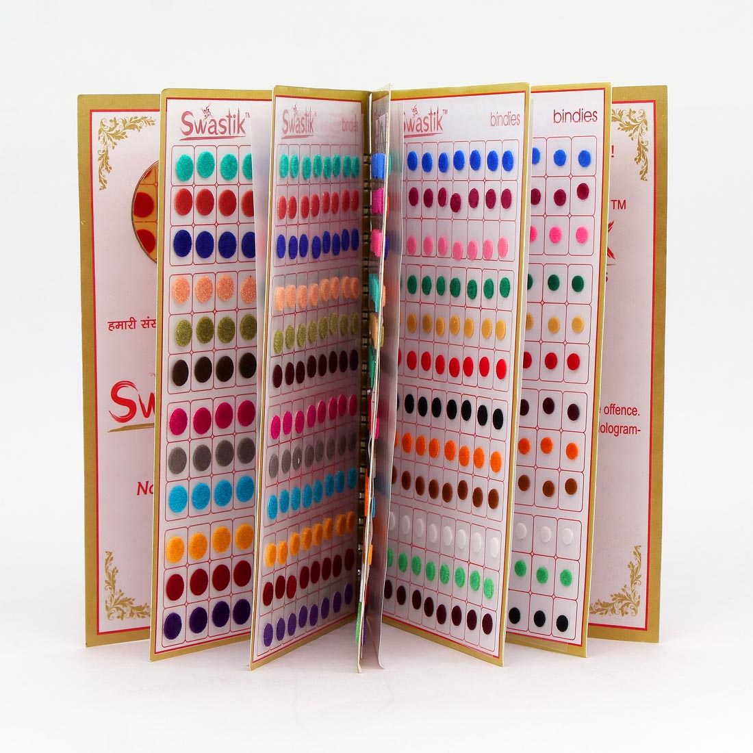 multicolor velvet bindi book for women & girls- total pieces- 960 (bnd116cmb)
