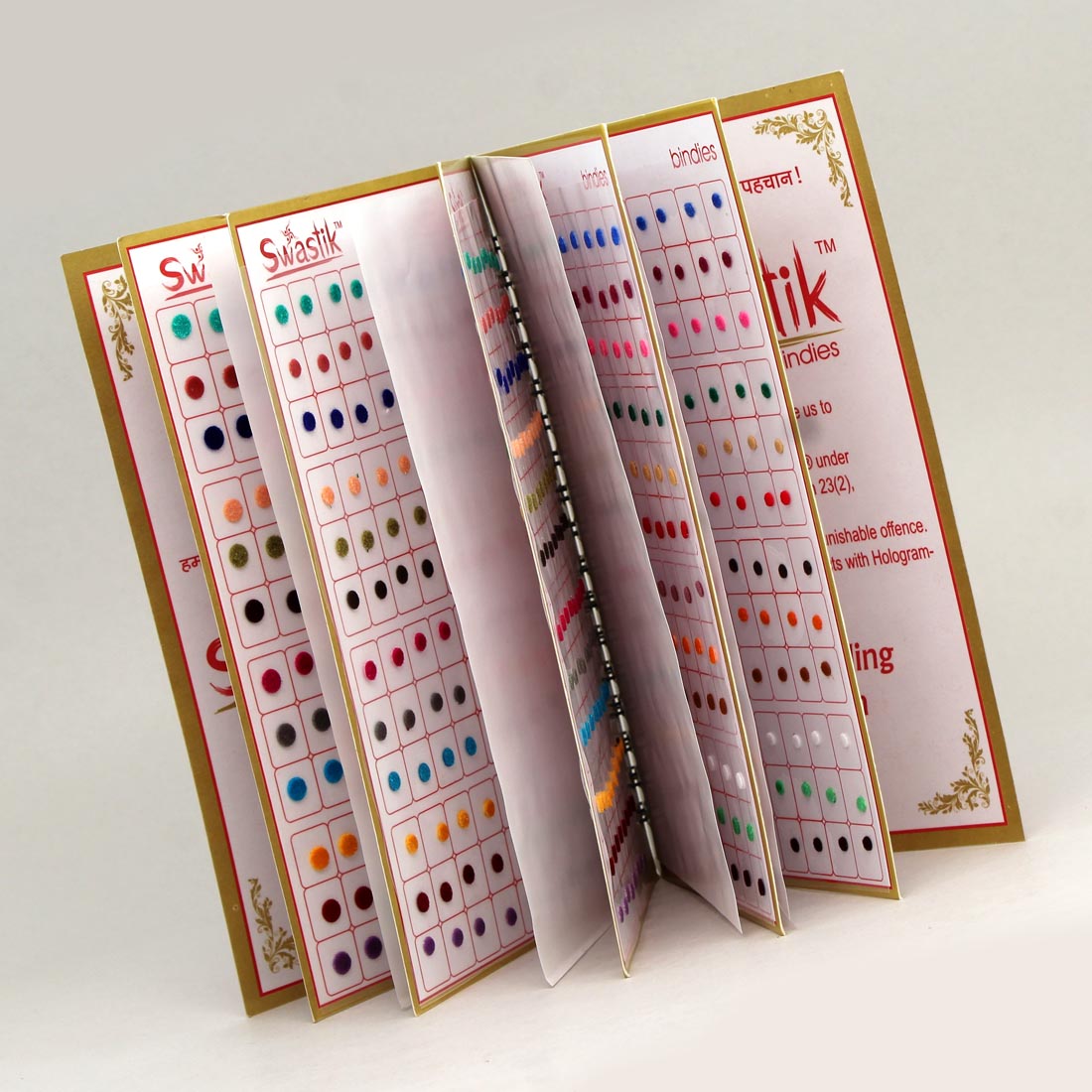 multicolor velvet bindi book for women & girls- total pieces- 960 (bnd118cmb)