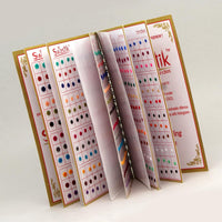 Thumbnail for multicolor velvet bindi book for women & girls- total pieces- 960 (bnd118cmb)