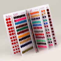 Thumbnail for multicolor velvet bindi book for women & girls- total pieces- 960 (bnd119cmb)