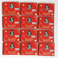 Thumbnail for assorted color velvet 12 bindi booklet for women & girls- total bindi count- 1800 (bnd132cmb)