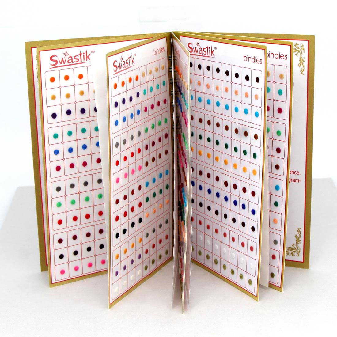 assorted color multicolor velvet bindi book for women & girls- total pieces- 960 (bnd142cmb)