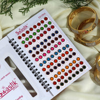 Thumbnail for assorted color velvet bindi book for women & girls- total pieces- 960 (bnd204cmb)