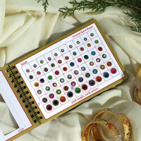 Thumbnail for assorted color velvet bindi book for women & girls- total pieces- 360 (bnd206cmb)