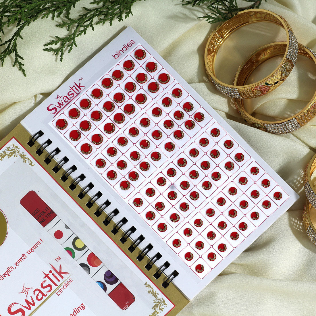 assorted color velvet bindi book for women & girls- total pieces- 960 (bnd209cmb)