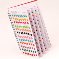 Thumbnail for assorted color zari golden velvet bindi book for women & girls- total pieces- 576 (bnd215cmb)