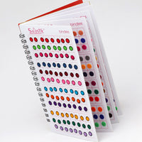 Thumbnail for assorted color velvet bindi book for women & girls- total pieces- 960 (bnd218cmb)