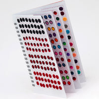 Thumbnail for assorted color velvet bindi book for women & girls- total pieces- 960 (bnd219cmb)