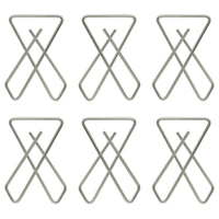 Thumbnail for silver color use saree hijab pins safety pins stone brooch clip on x pins for women combo of 6 pieces (brcmb227)