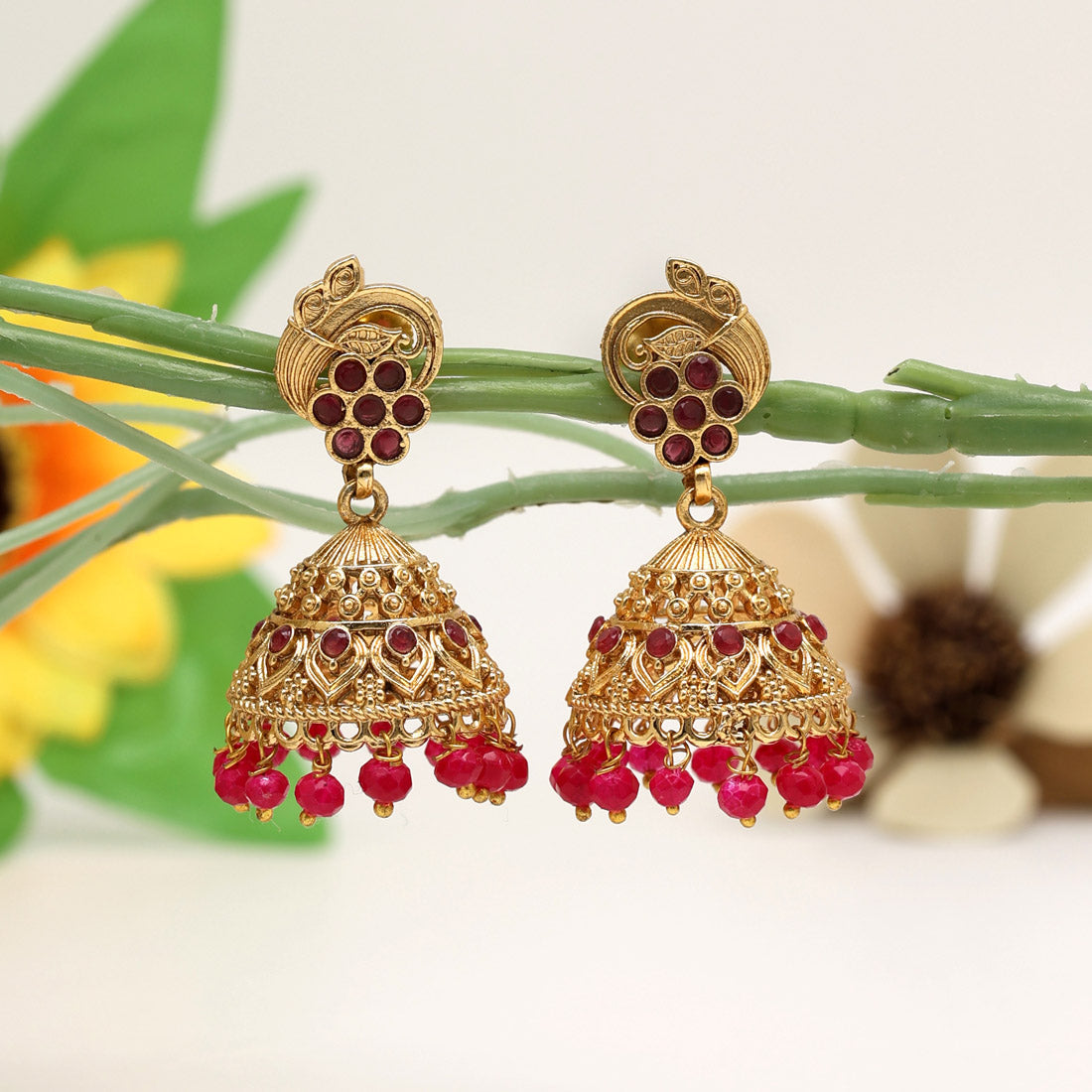 rani color premium copper earrings (cpe110rni)