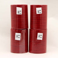 Thumbnail for strawberry color 4 set of velvet fashion bangles combo size(2 set of 2.6, 2 set of 2.8) (fb134cmb)