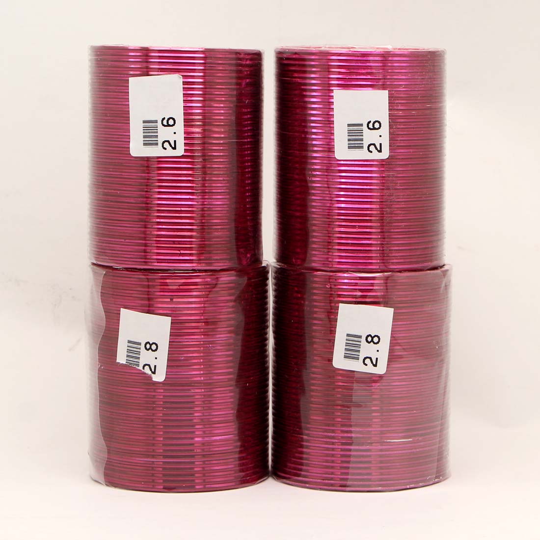 wine color 4 set of fashion bangles combo size(2 set of 2.6, 2 set of 2.8) fb168cmb
