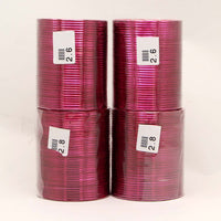 Thumbnail for wine color 4 set of fashion bangles combo size(2 set of 2.6, 2 set of 2.8) fb168cmb