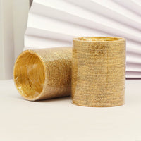 Thumbnail for dark gold color 2 set of fashion bangles combo size: 2.10 (fb251cmb)