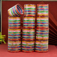 Thumbnail for multi color 12 set of kids bangles combo size: (3 set of 1.12, 3 set of 1.14, 3 set of 2.0, 3 set of 2.2) (fb271cmb)