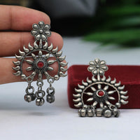 Thumbnail for maroon color oxidised earrings (gse2462mrn)