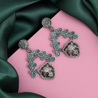 Thumbnail for pista green color oxidised earrings (gse2769pgrn)