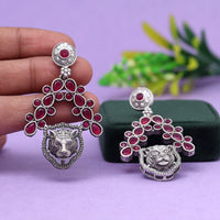 Thumbnail for rani color oxidised earrings (gse2769rni)