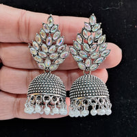Thumbnail for silver color oxidised earrings (gse2797slv)