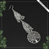 Thumbnail for silver color oxidised maang tikka (gsmtk107slv)