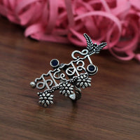 Thumbnail for blue color oxidised ring (gsr431blu)