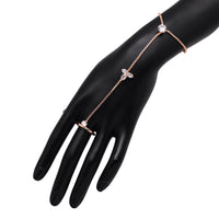 Thumbnail for white color rose gold rhinestone hathphool (hf150wht)