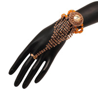 Thumbnail for orange color rhinestone hathphool (hf166org)