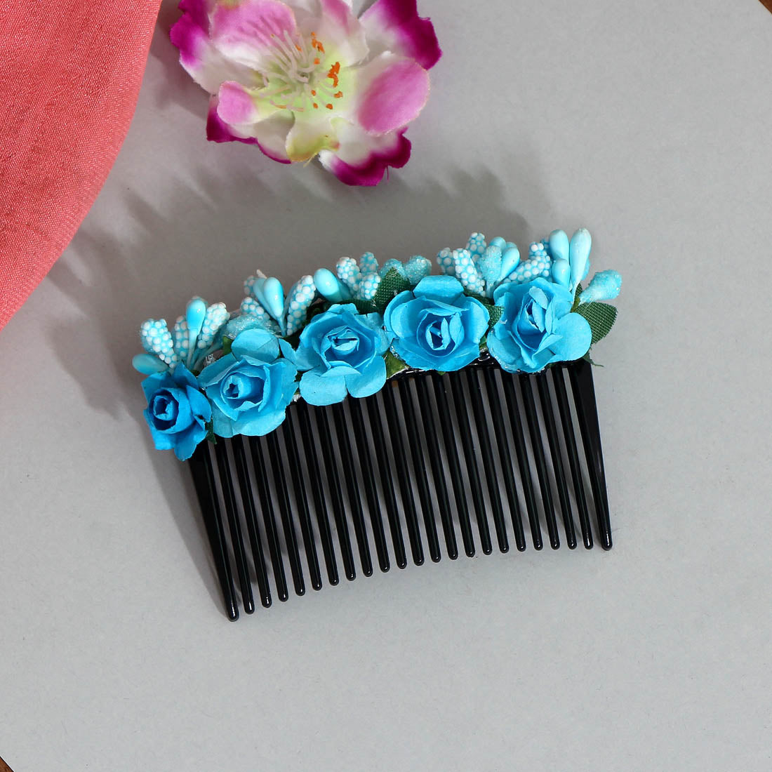 firozi color hair comb pin (hrp174frz)
