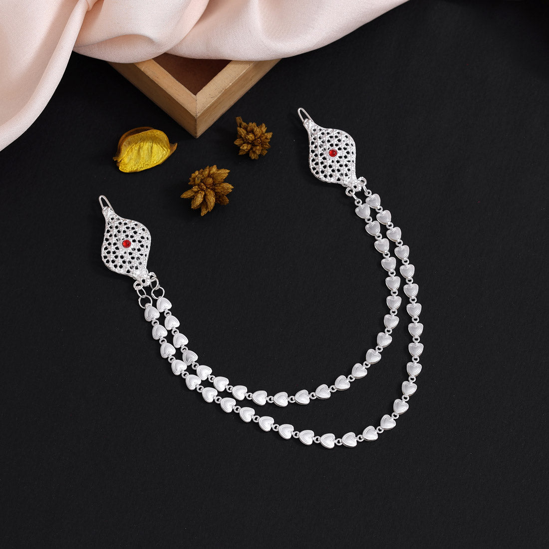 silver color hair pin / juda pin (hrp185slv)