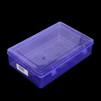 Thumbnail for sea blue color 1 piece transparent medium storage box (standard size 22 x 14 x 5 cm) (jrm127sblu)