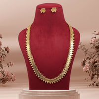 Thumbnail for gold color gold plated necklace set (kbsn1174gld)