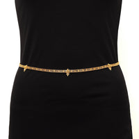 Thumbnail for gold plated kamarband waist belt for women//girls (kmbnd474gld)