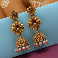 Thumbnail for rani color matte gold earrings (mge210rni)