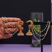 Thumbnail for gold color matte gold earrings (mge225gld)